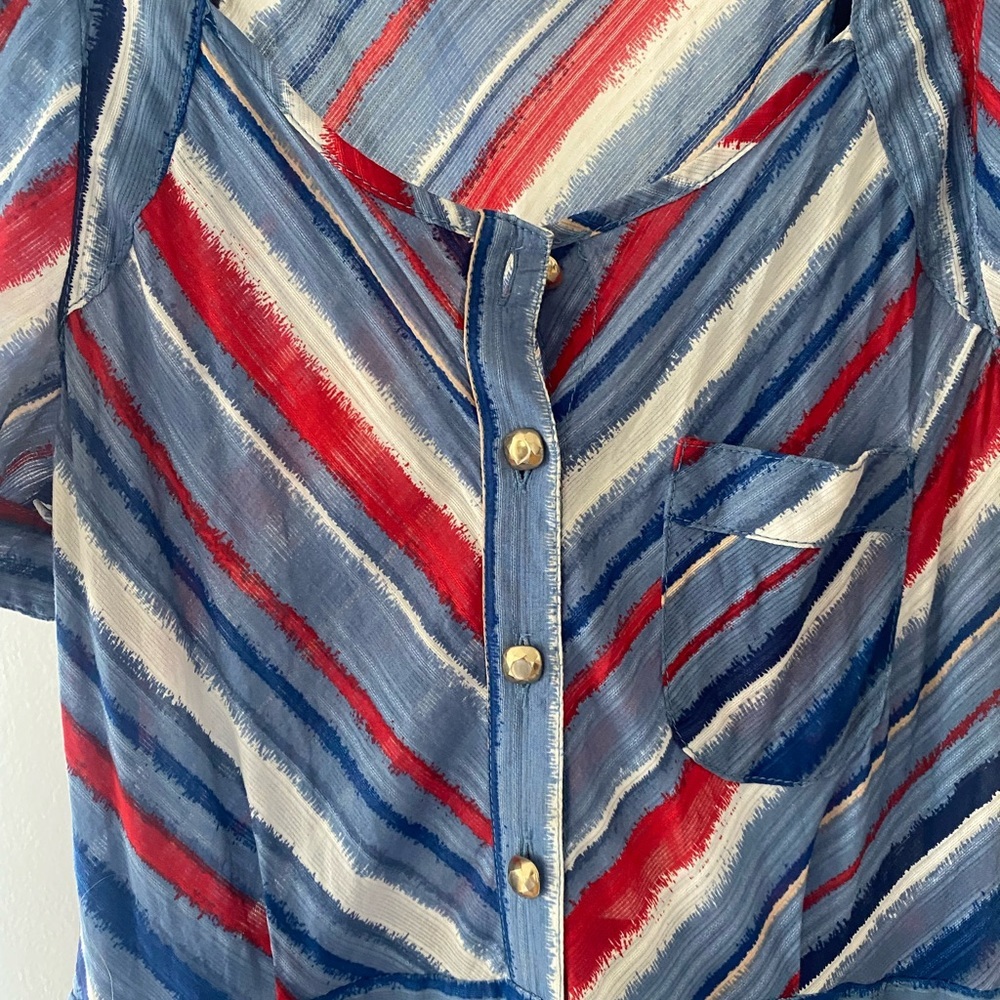 Marc By Marc Jacobs | Flutter Sleeved Striped Dre… - image 6